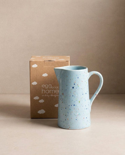 Pichet New Party en grès – 1,5 L – Bleu doux