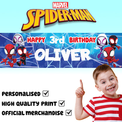 Marvel Spidey Birthday Banner