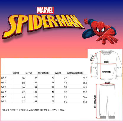 Marvel Spiderman Christmas Personalised Pyjamas - Dark Blue