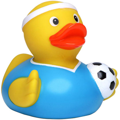 Blue footballer duck