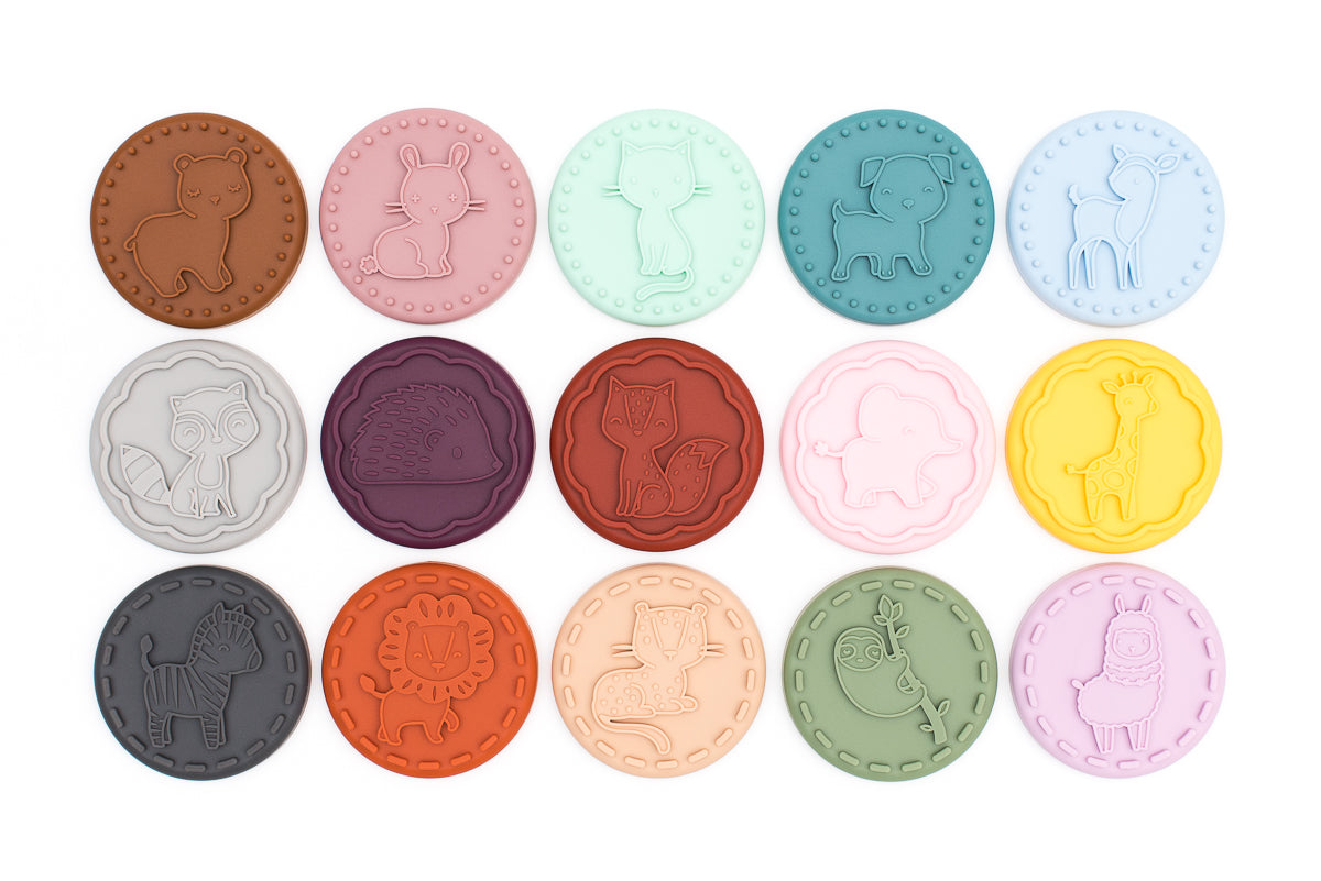 Set van 15 dierenstempels