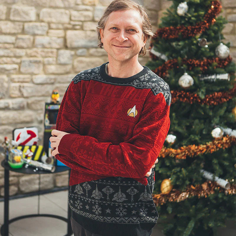 Rode Star Trek kersttrui