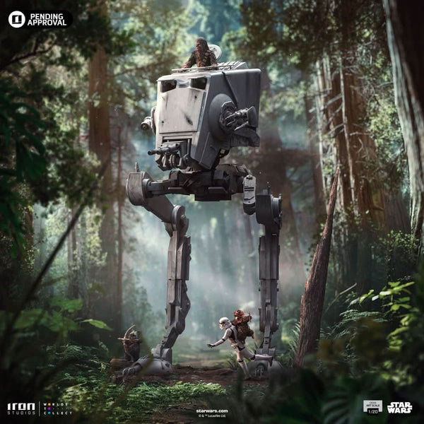 Statue AT-ST and Chewbacca - Star Wars - Demi Art Scale 1/20