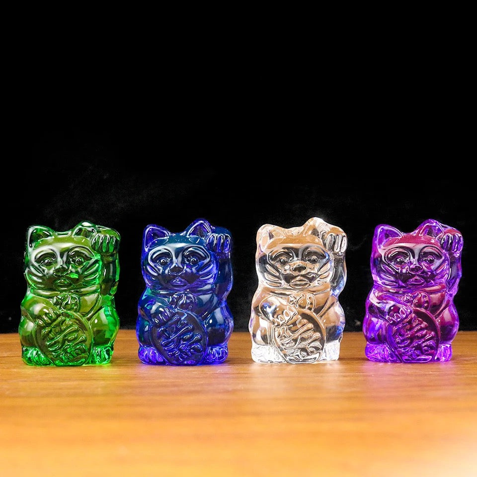 Statuette Chat Chanceux Blanc
