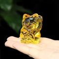 Yellow Lucky Cat Statuette