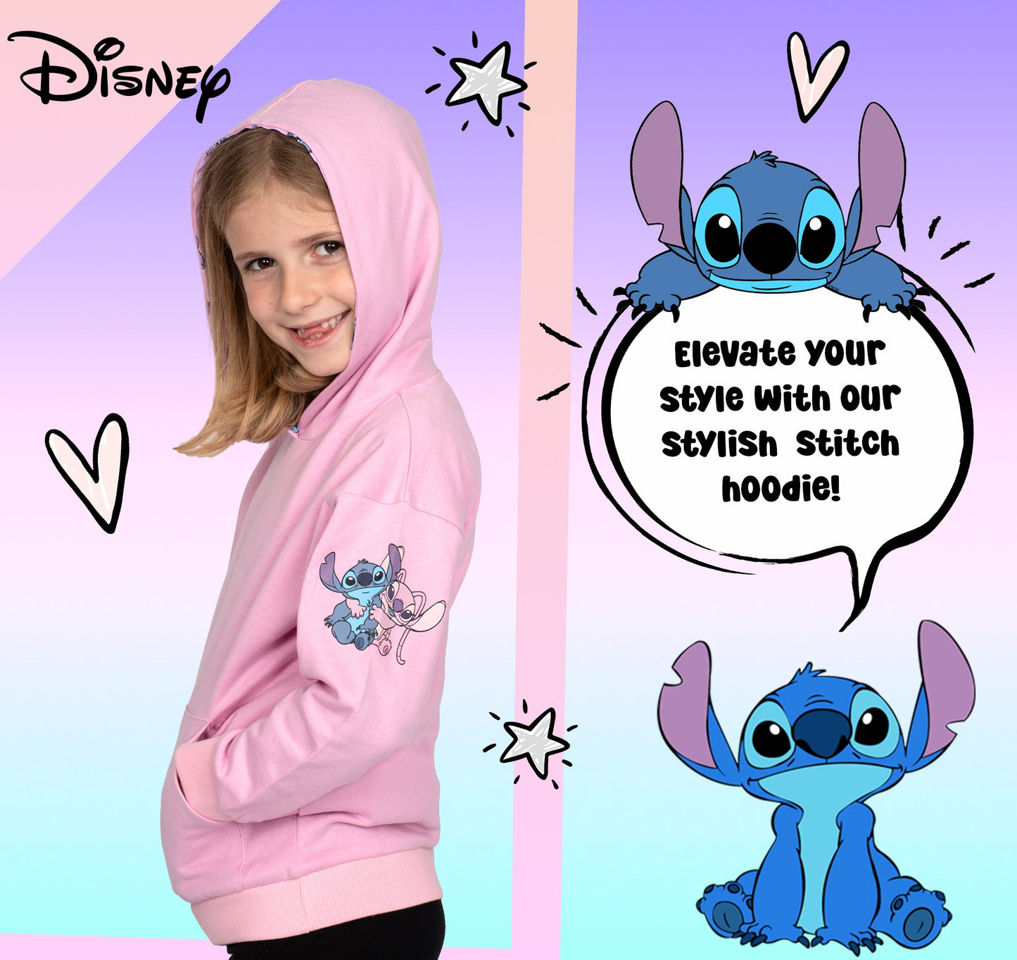 Disney Stitch Sweat à capuche