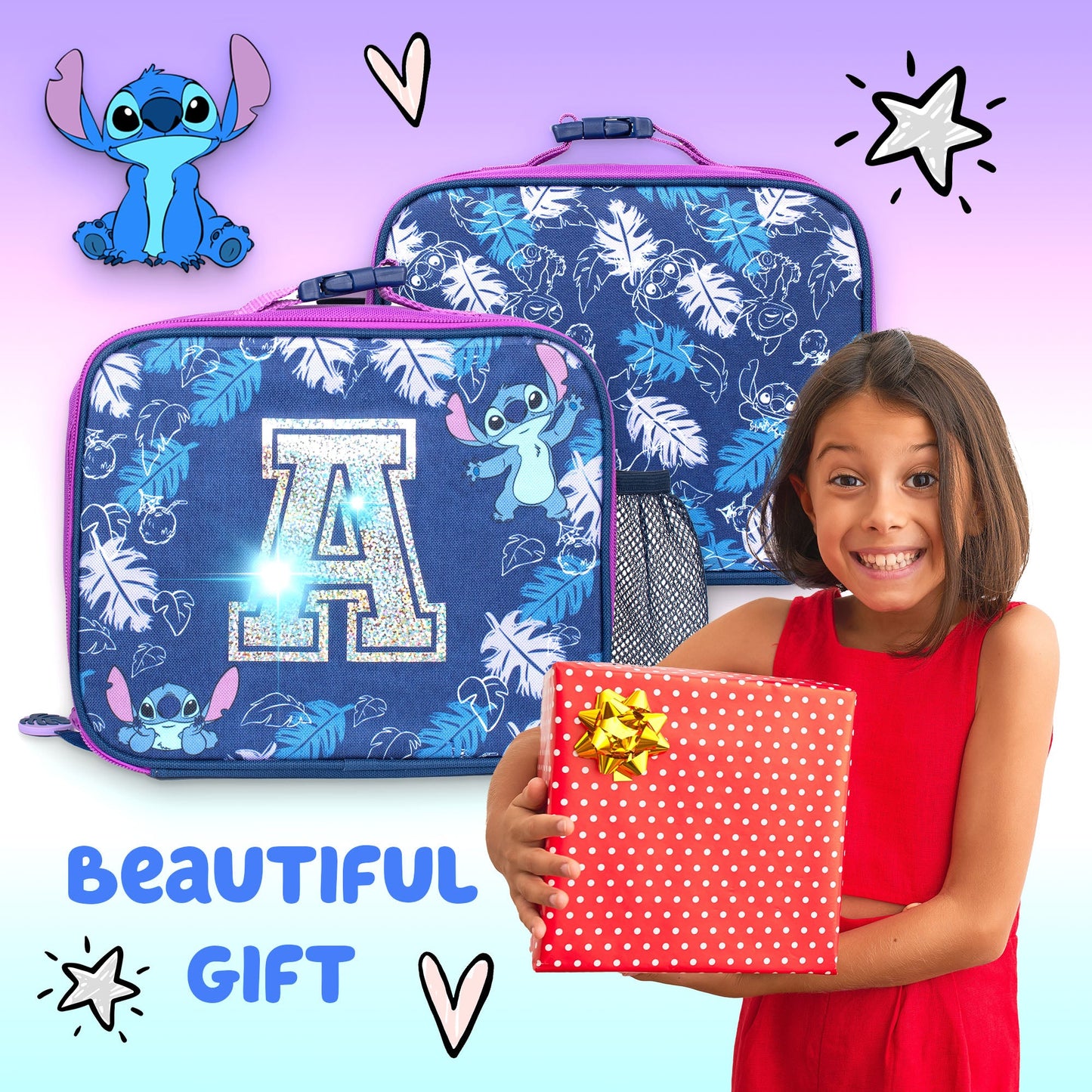 Sac à déjeuner personnalisé - Stitch