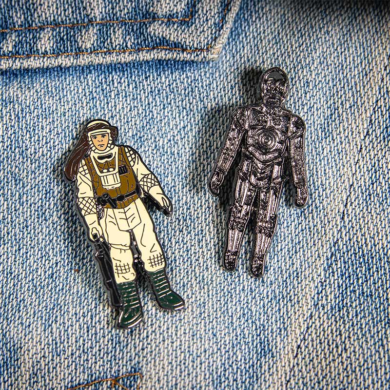 Pin's Star Wars Set 1.22 – C-3PO and Luke Skywalker (Hoth Battle Gear)