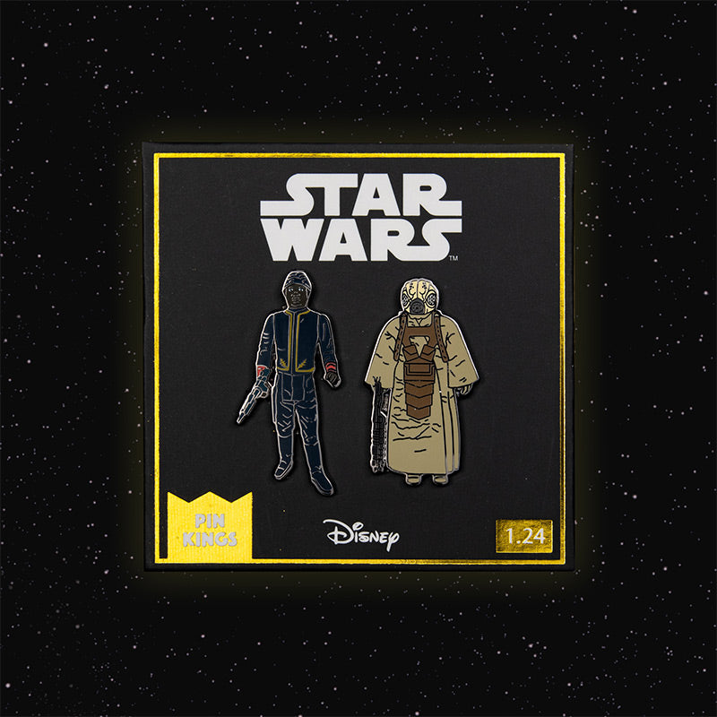 Star Wars Pin Set 1.24 - Bespin Security Guard (Variant) and Zuckuss