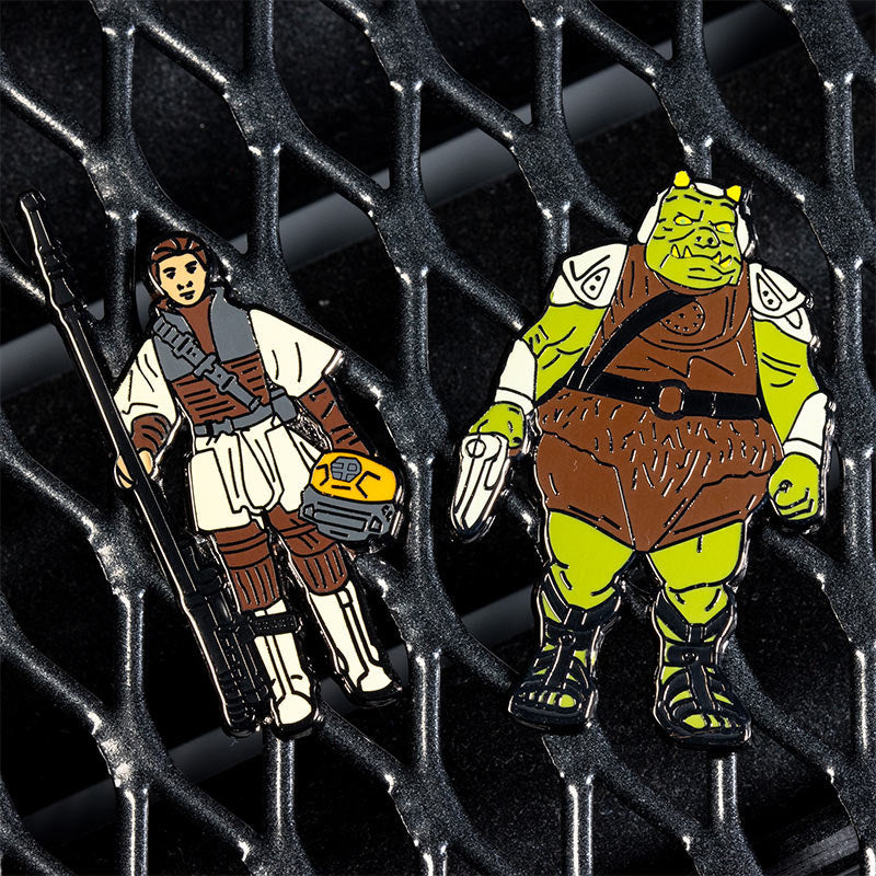Pin's Star Wars Set 1.27 – Princesse Leia en Boushh et Garde Gamorréen