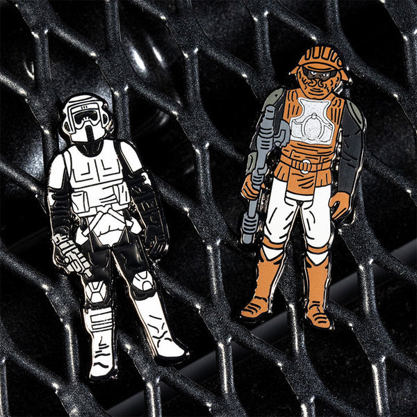 Pin's Star Wars Set 1.33 – Biker Scout et Lando Calrissian (Skiff Guard Disguise)