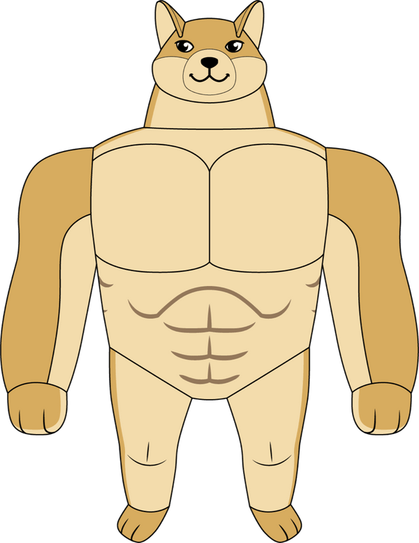 Swole Doge Plush (1ft)
