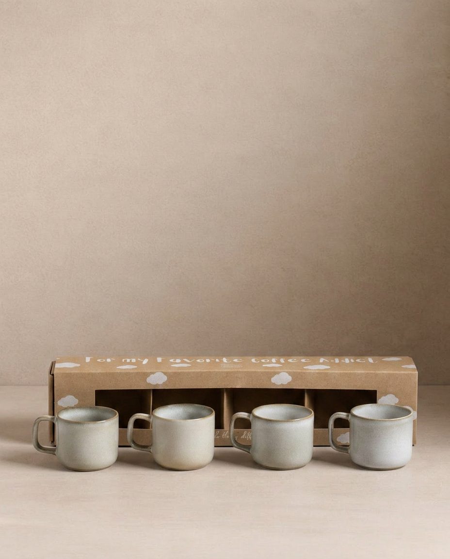 Ensemble de 4 tasses à expresso Terra – 60 ml