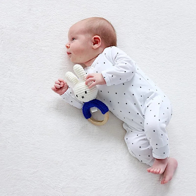 Hochet en Crochet Miffy - Bleu