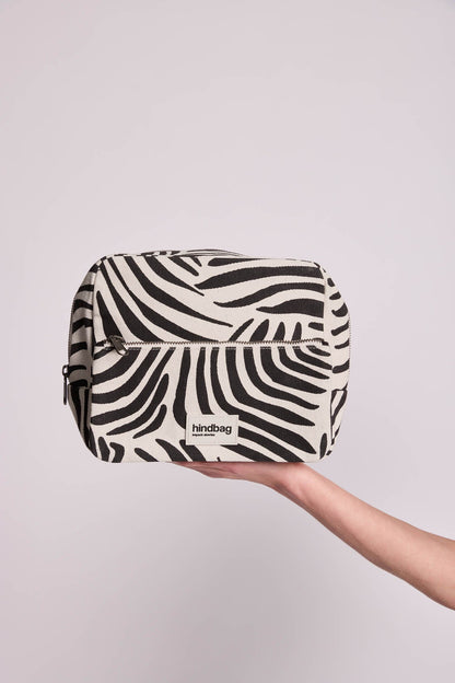 Trousse de toilette XL Alix Zèbre écru
