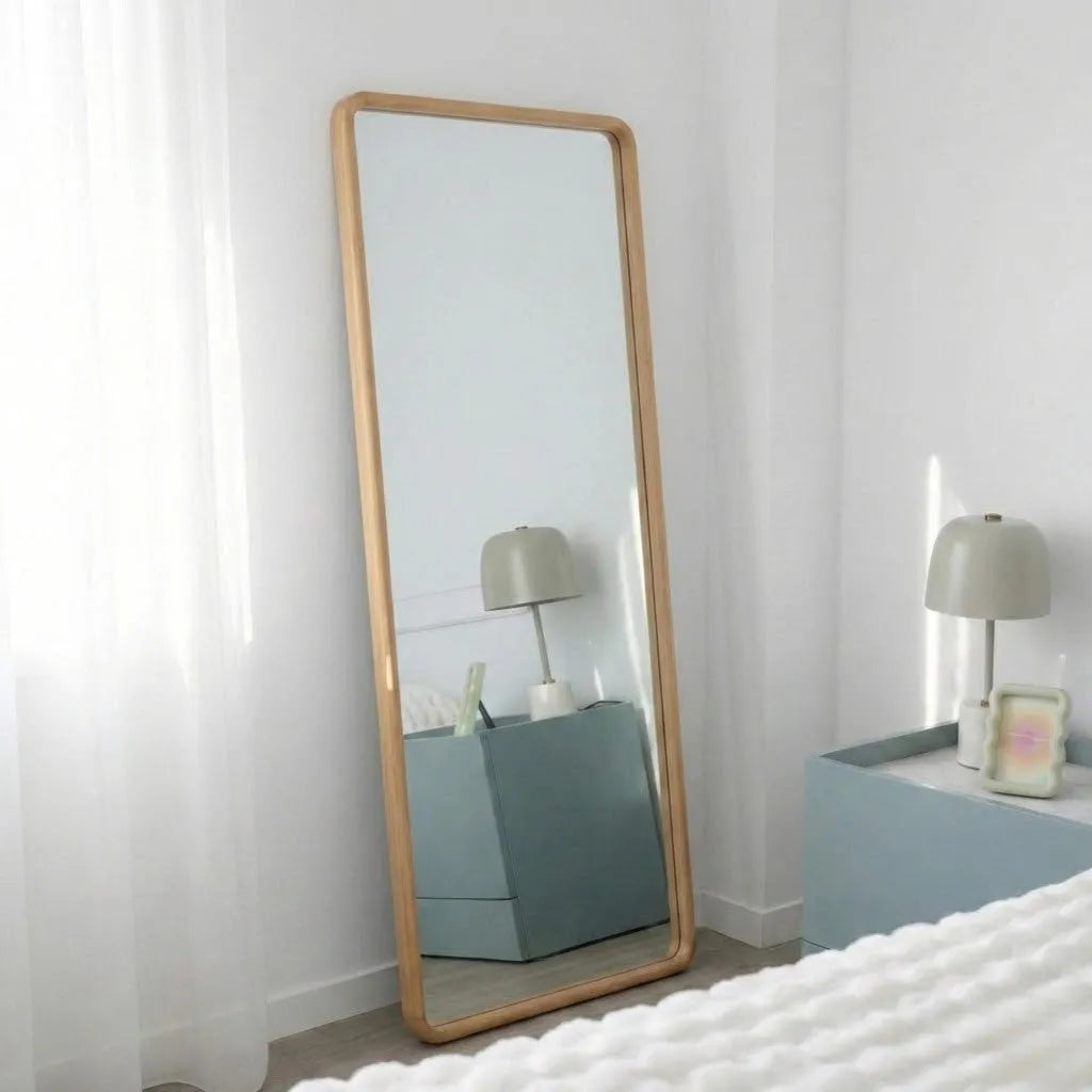 Espejo de pared rectangular madera - CRETA