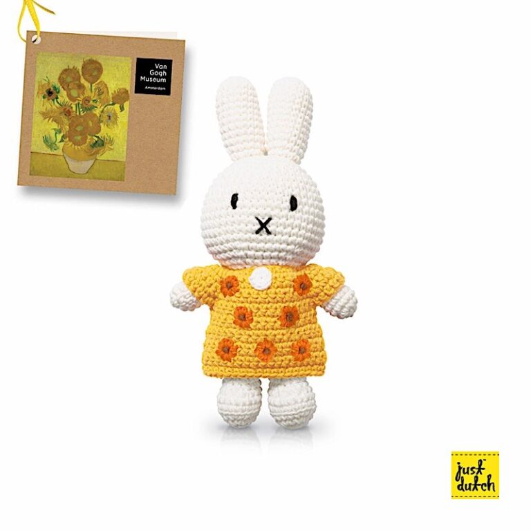 Peluche Miffy - Robe Fleurs Tournesol