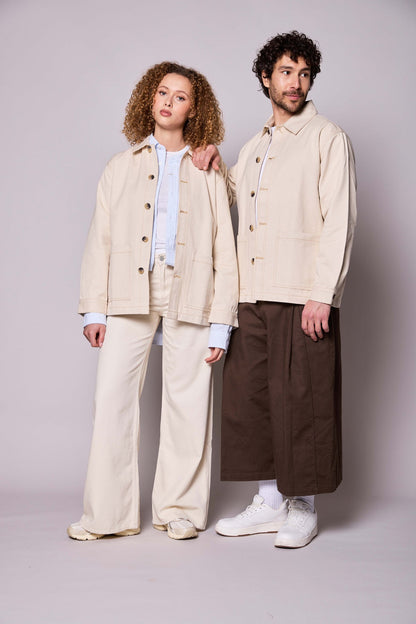 Veste mixte Marcel Écru