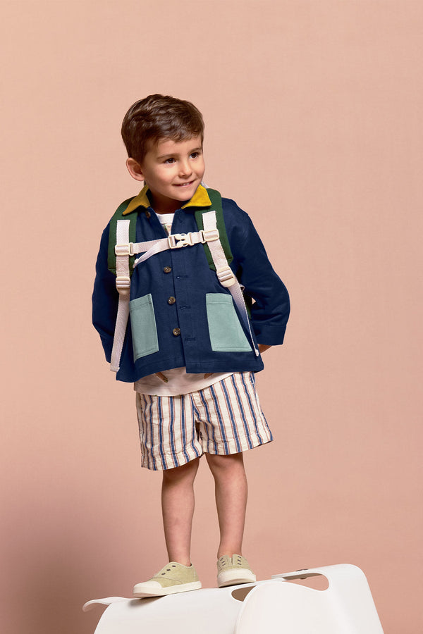 Veste Marceau Tricolore navy
