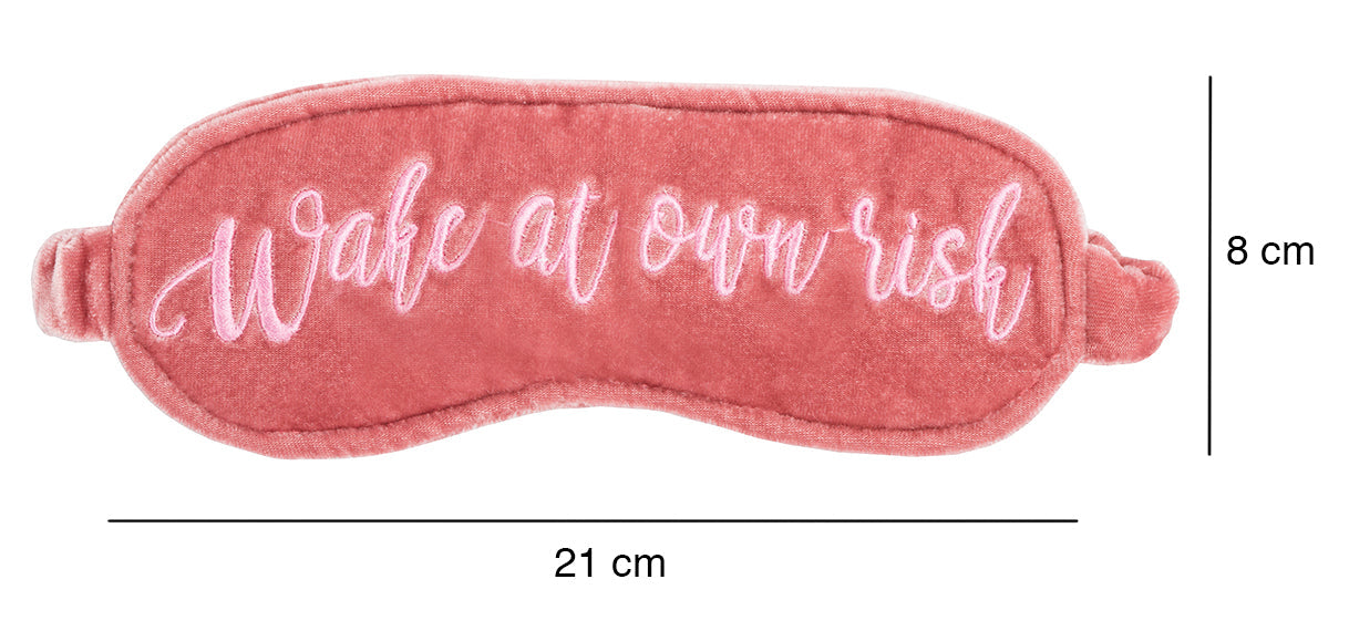 Velvet Sleeping Mask - Wake At Your Own Risk