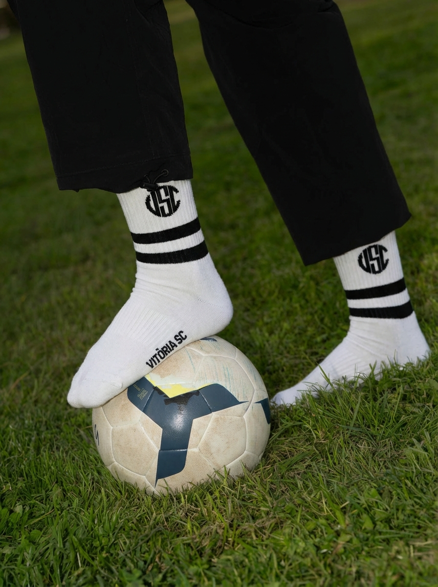 Chaussettes Vitória SC « Vintage Blanc »
