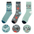 Lot de 3 paires de chaussettes Harry Potter - Hedwige