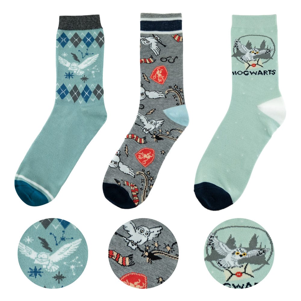 Harry Potter 3-Pack Socks - Hedwig