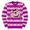 Sweat de Noël Alice au Pays des Merveilles - Cheshire Cat All Mad Here