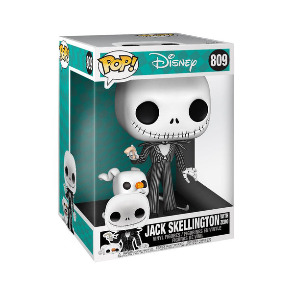 Funko Pop! Jumbo Jack Skellington avec Zero – L'Étrange Noël de monsieur Jack
