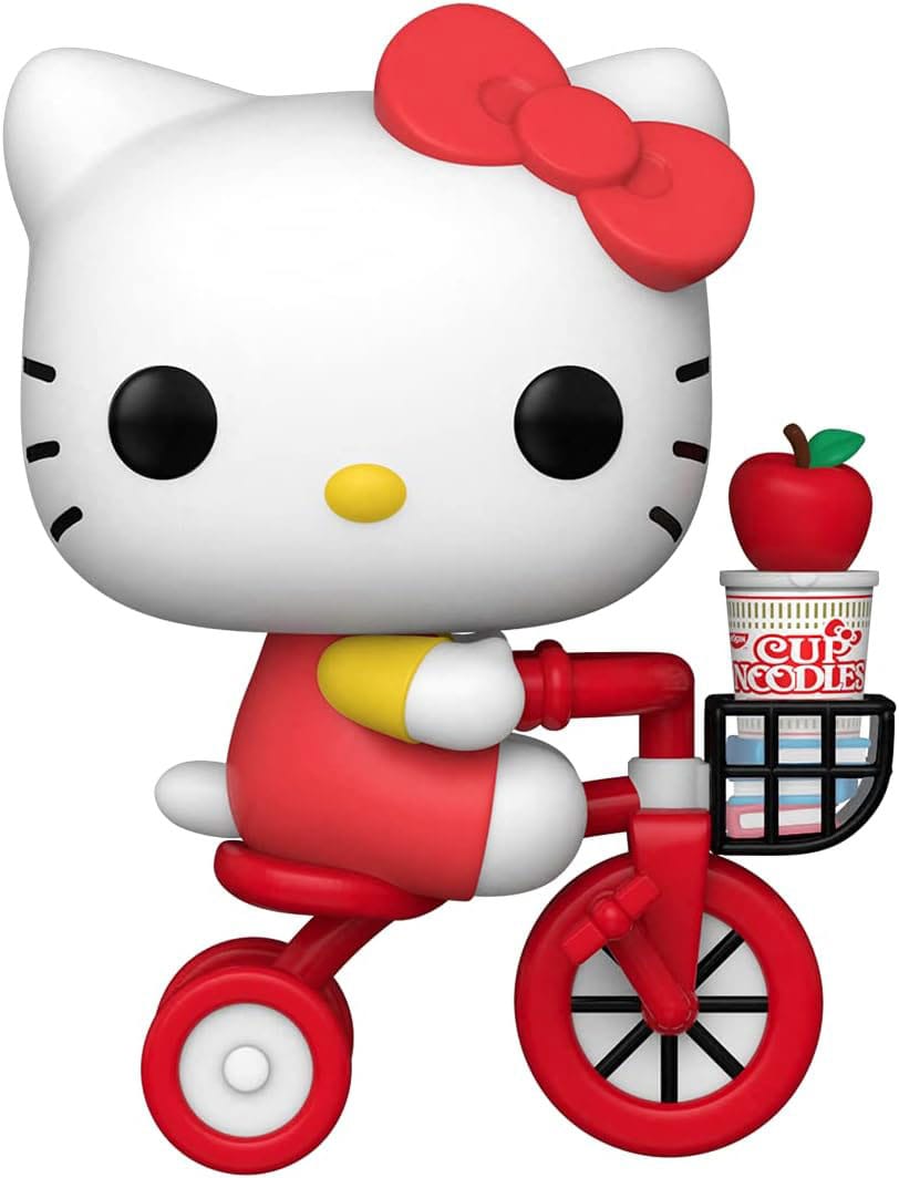 pop hello kitty riding bike with noodle cup 45