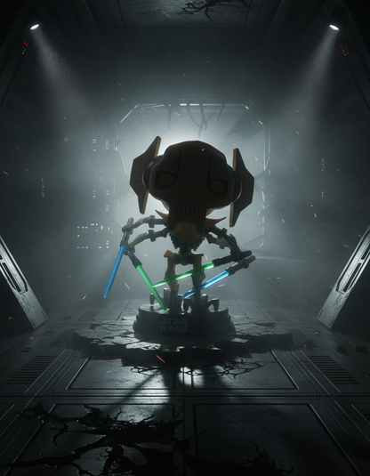 Pop! Generaal Grievous met lichtzwaarden