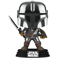 Pop! Le Mandalorian avec Darksaber (Metallic/Glow)