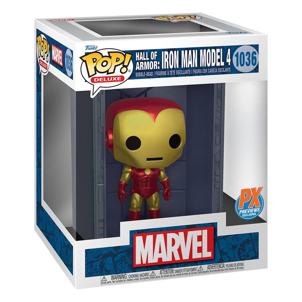 marvel pop deluxe hall of armor iron man model 4 px exclusive
