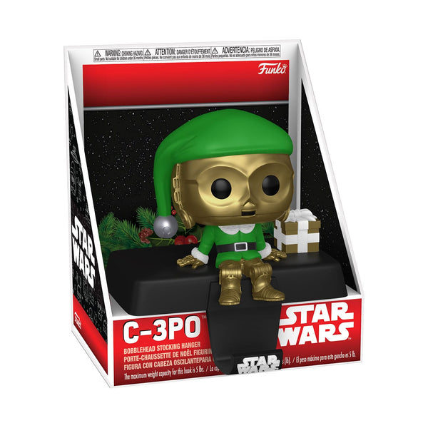 Funko Pop! Stocking Hanger C-3PO en Lutin du Père Noël – Star Wars