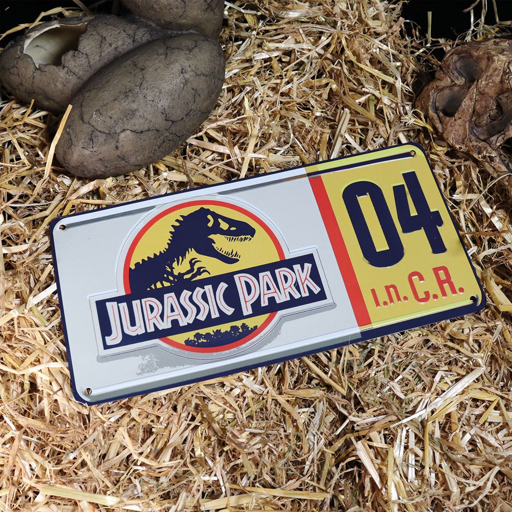 Plaque Minéralogique Jurassic Park - 04