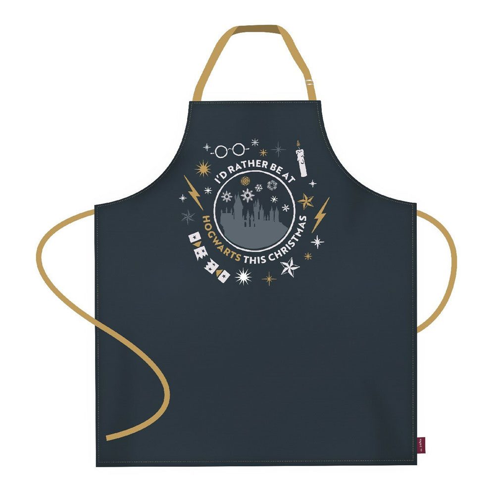 Harry Potter Apron - I'd Rather Stay at Hogwarts for Christmas