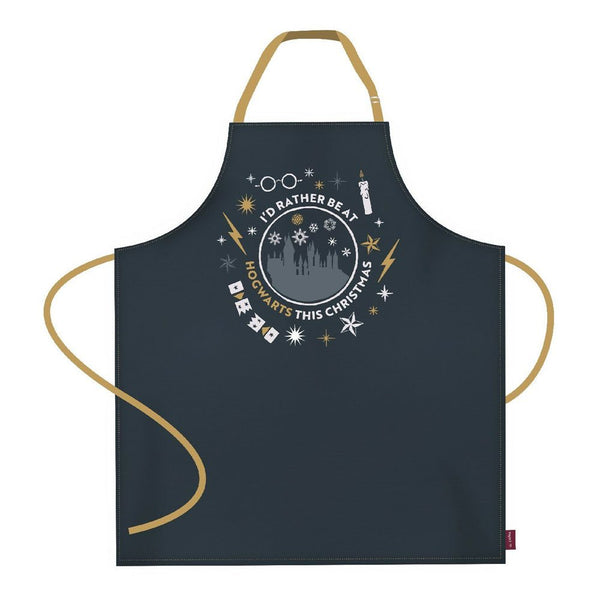 Harry Potter Apron - I'd Rather Stay at Hogwarts for Christmas