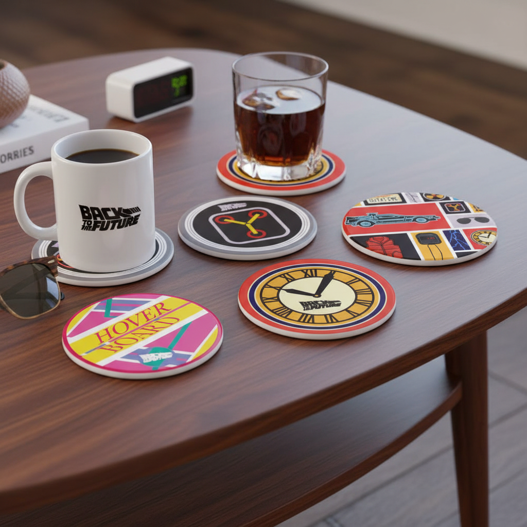 Lot de Sous-verres Retour vers le Futur
