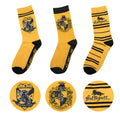 Lot de 3 paires de chaussettes Harry Potter - Poufsouffle