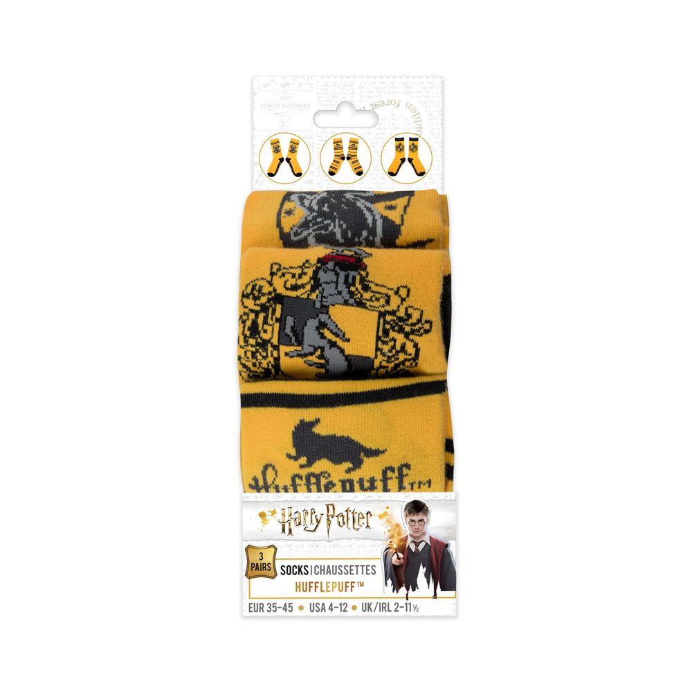Harry Potter 3 Pack Socks - Hufflepuff 