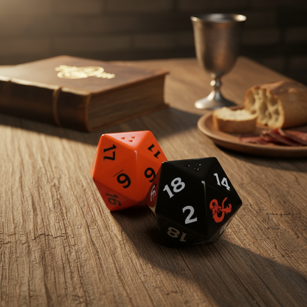 Sel et Poivre Donjons et Dragons - Dé D20 - produit Joy Toy