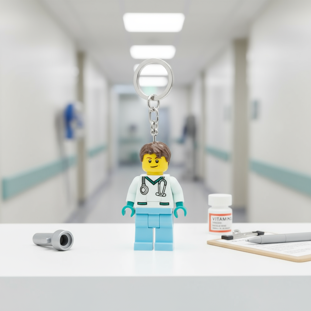 Porte-clés lumineux LEGO - Docteur