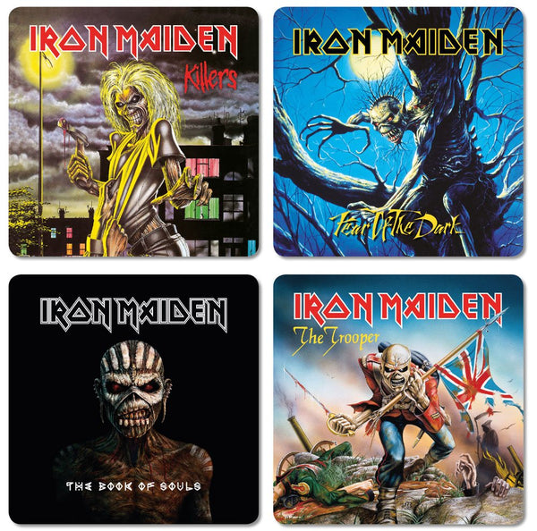 Iron Maiden 4-pack onderzetters 