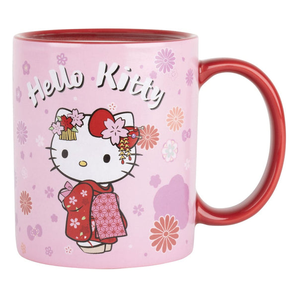 Hello Kitty thermoreactieve mok - Kimono rood