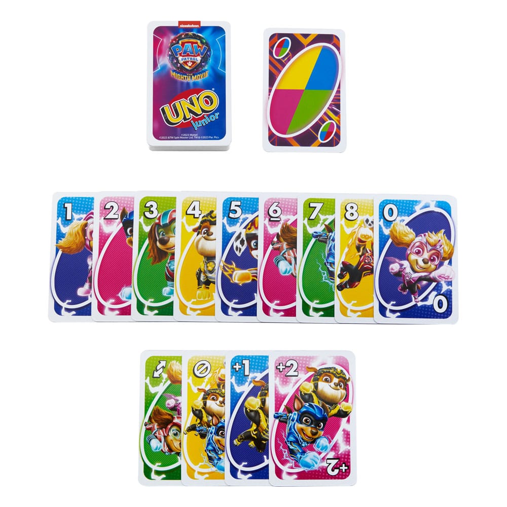 jeu de cartes uno junior patpatrouille le film mattel