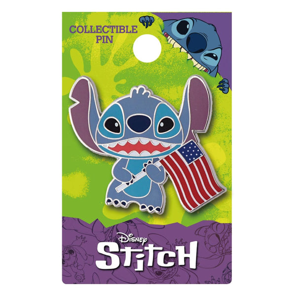 Lilo & Stitch speldje - Amerikaanse vlag van Stitch