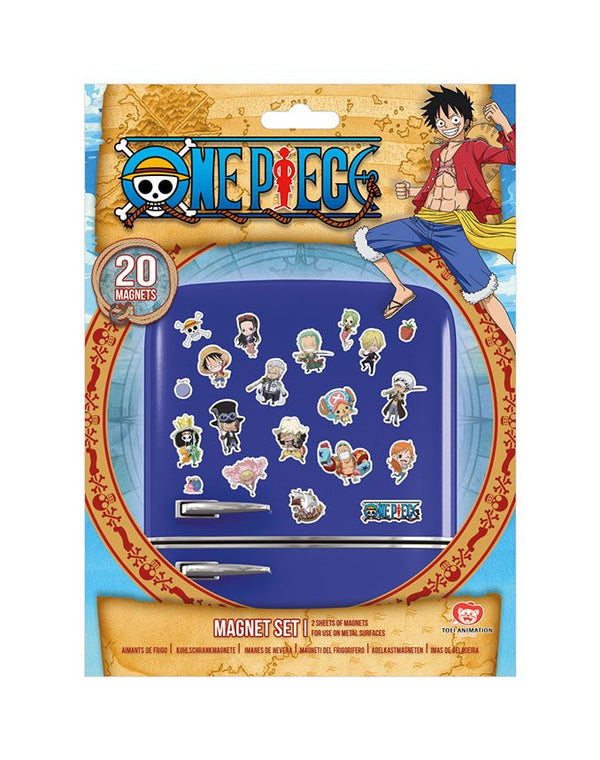 Set van 20 One Piece magneten - Chibi 
