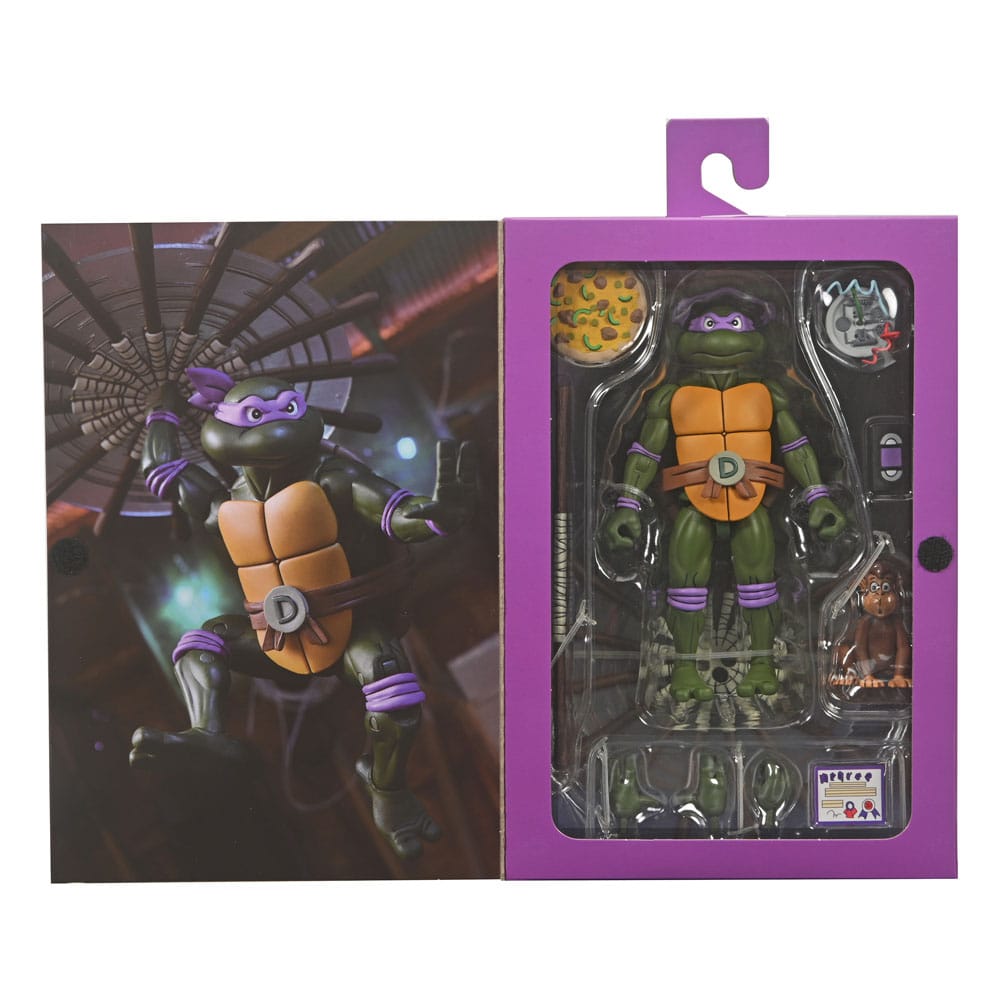 teenage mutant ninja turtles cartoon 7 scale action figure ultimate donatello neca