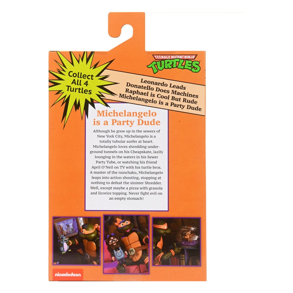 teenage mutant ninja turtles cartoon 7 scale action figure ultimate michelangelo neca