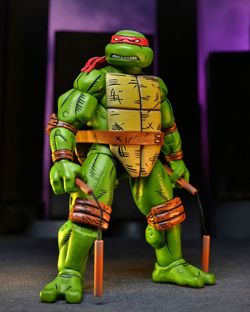 teenage mutant ninja turtles mirage comics 7 scale action figures michelangelo neca